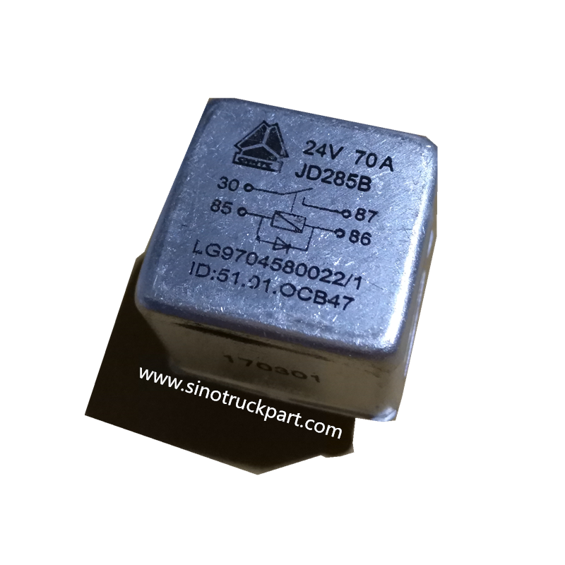 Pièce détachée SINOTRUK HOWO LG9704580022 70A 24V RELAIS