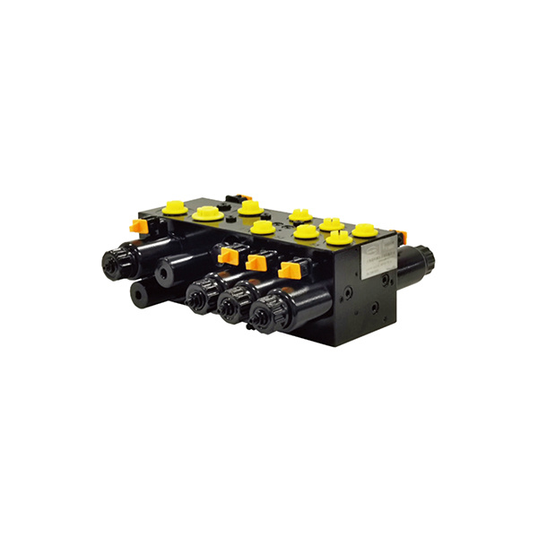 Electric forklift multi-way valve integrated seat valve