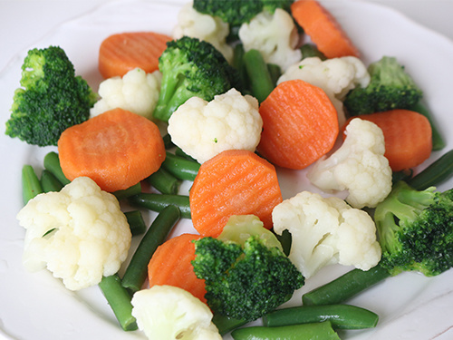 Organic Frozen Mixed vegetables02 (broccoli,carrot,cauliflower,green beans)