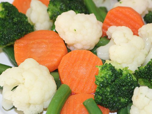 Organic Frozen Mixed vegetables02 (broccoli,carrot,cauliflower,green beans)