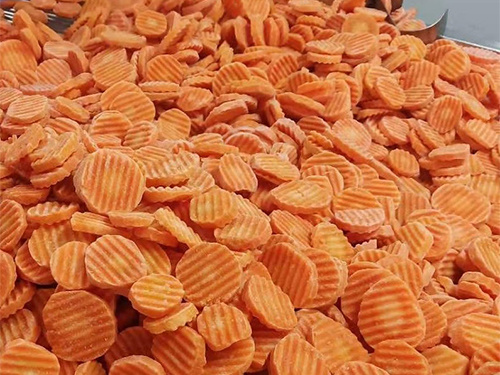 Organic Frozen crinkle cut carrots