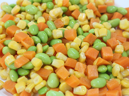 Organic Frozen Mixed vegetables04 (sweet corn,shelled edamame,carrots)