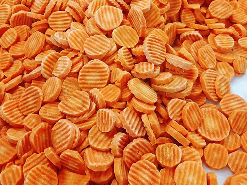 Organic Frozen crinkle cut carrots