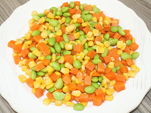 Organic Frozen Mixed vegetables04 (sweet corn,shelled edamame,carrots)
