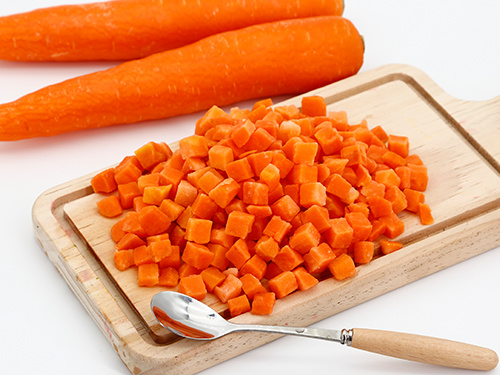 Organic Frozen diced carrot