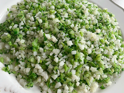 Organic Frozen Riced Cauliflower and Broccoli florets