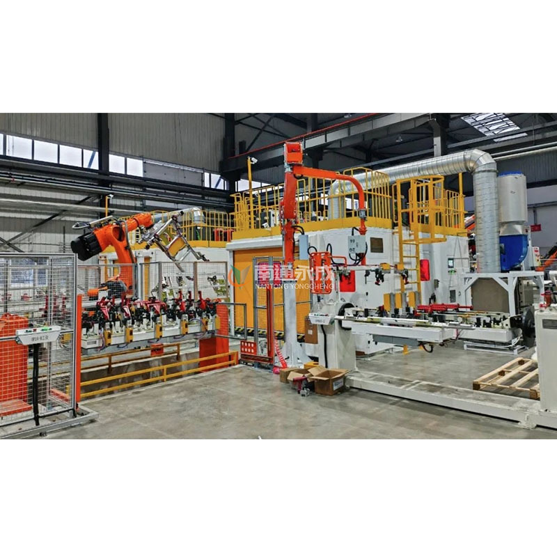 Aluminum alloy battery case production line