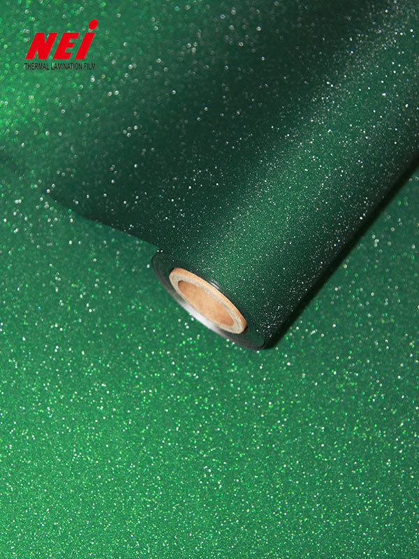 Green Glitter Film