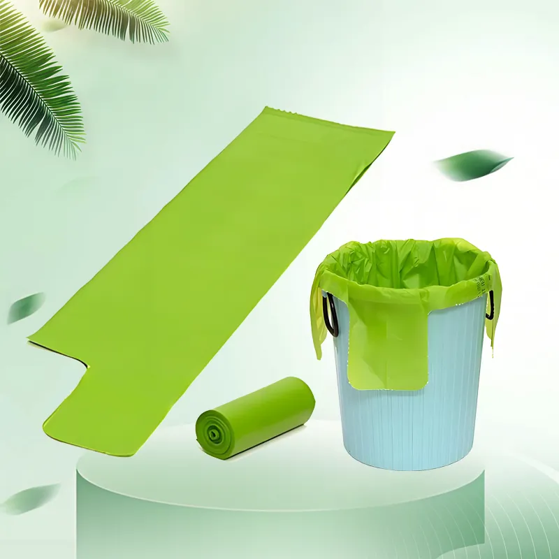 S-shaped opening garbage bag