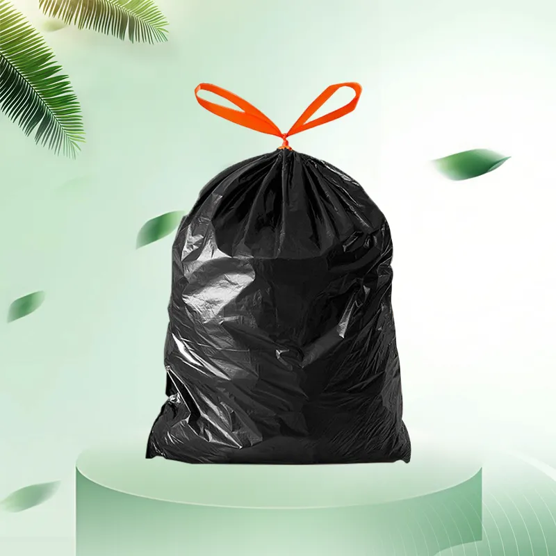 Drawstring garbage bag