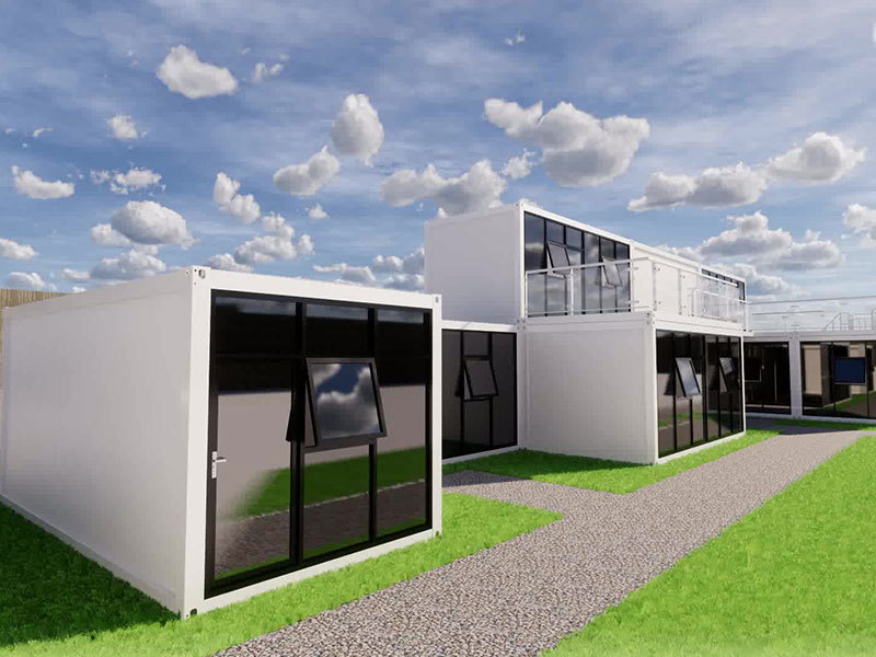 Modular flat-pack container house