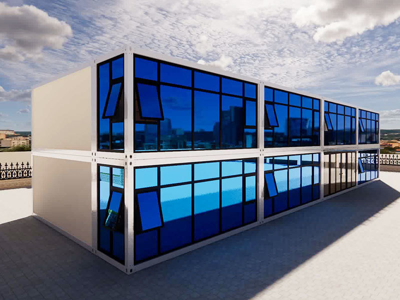 Standardized flat-pack container houses
