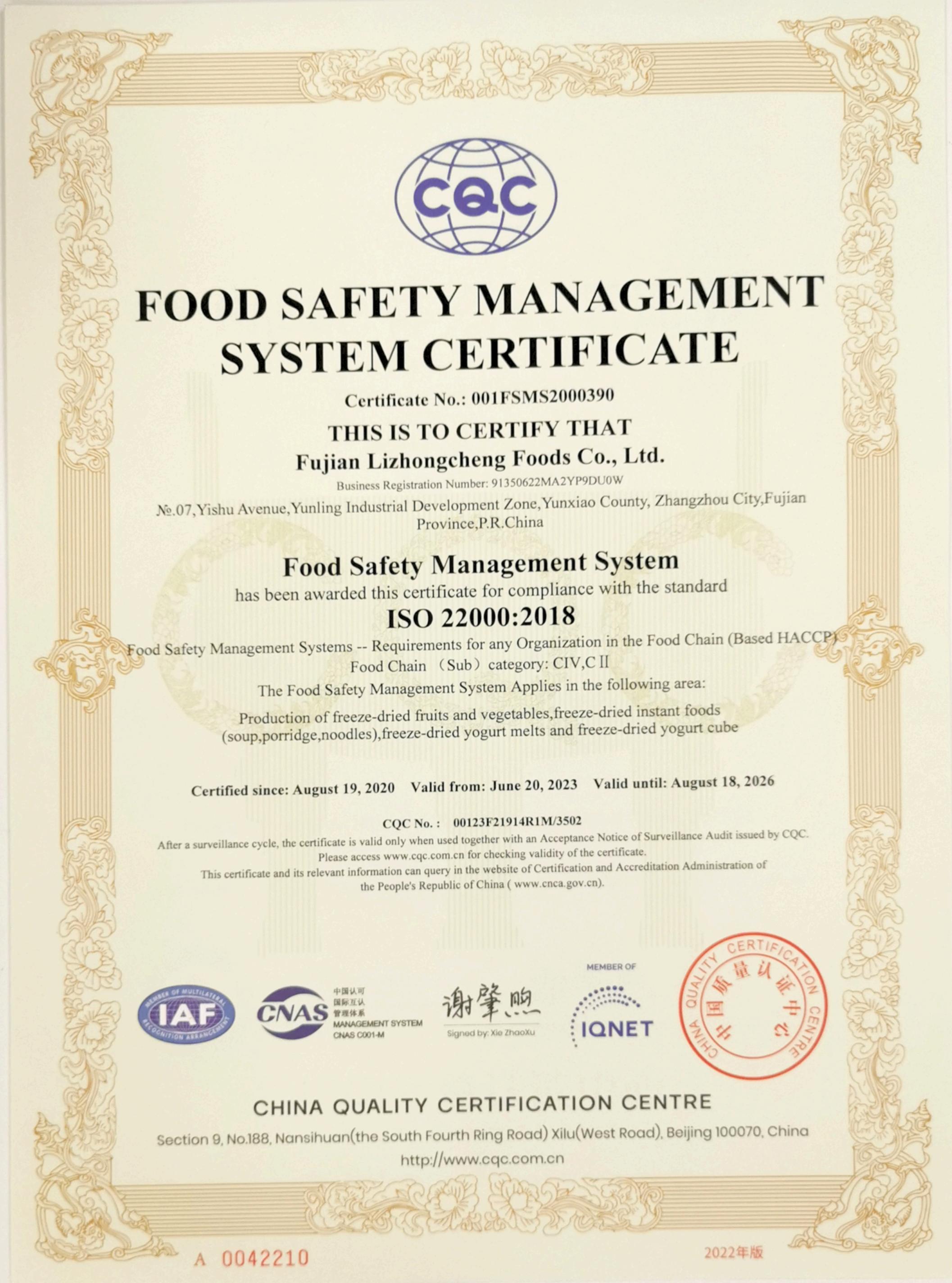 Certificates