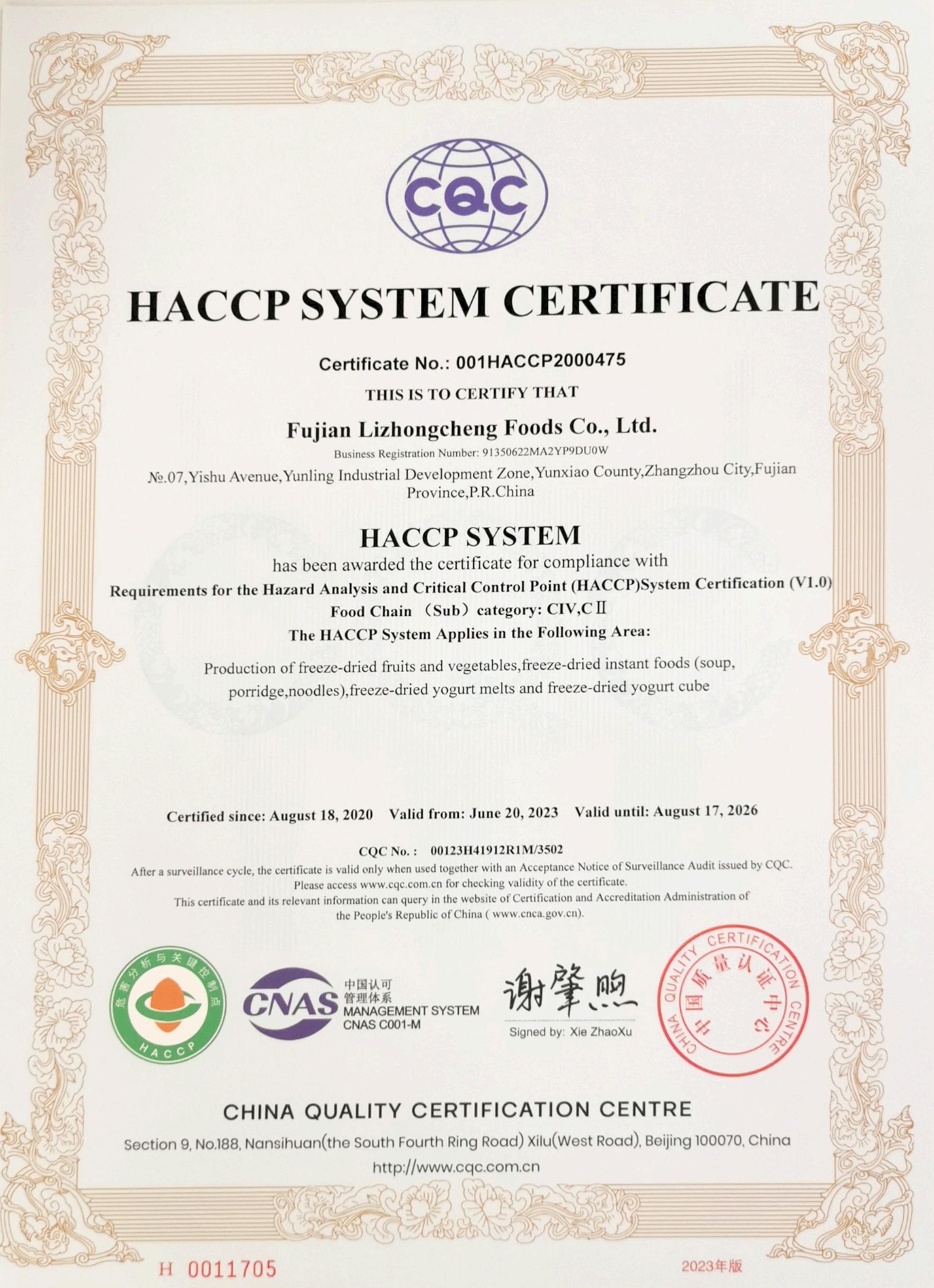 Certificates