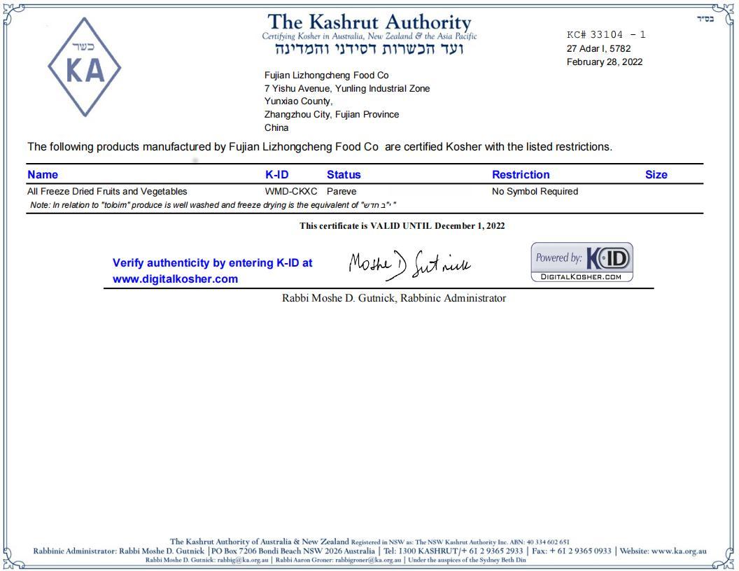 Certificates