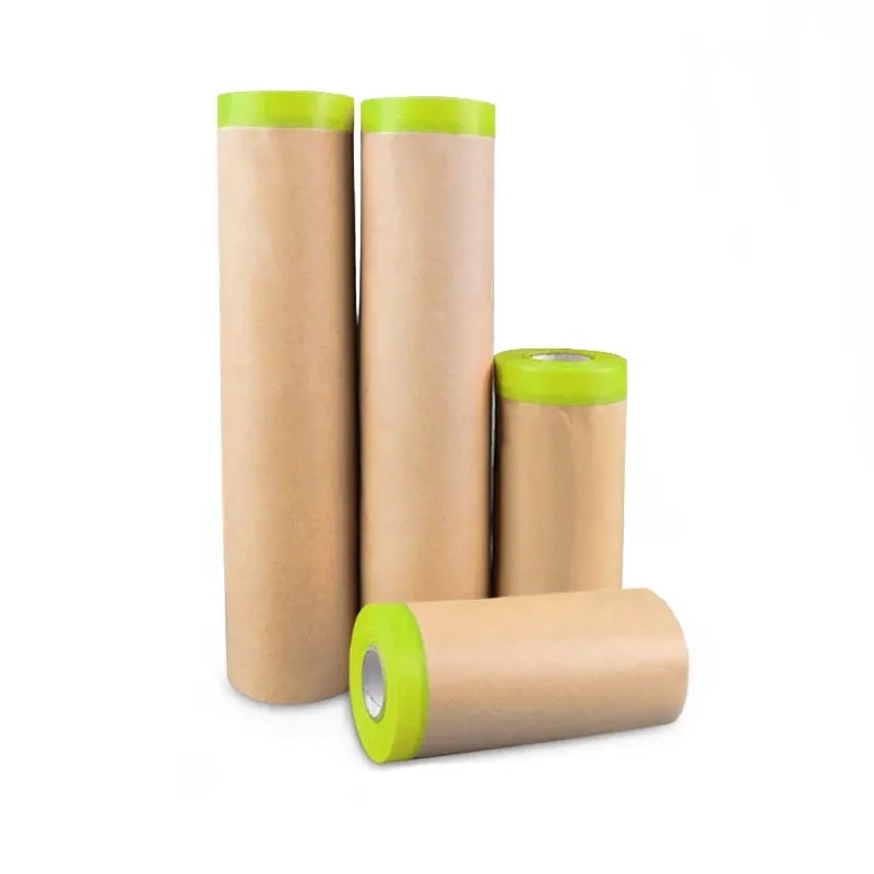 kraft paper masking film for car painting/auto spray painting
