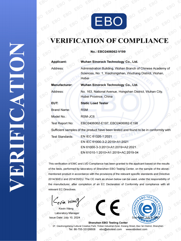 CE Certificate of RSM-JC6