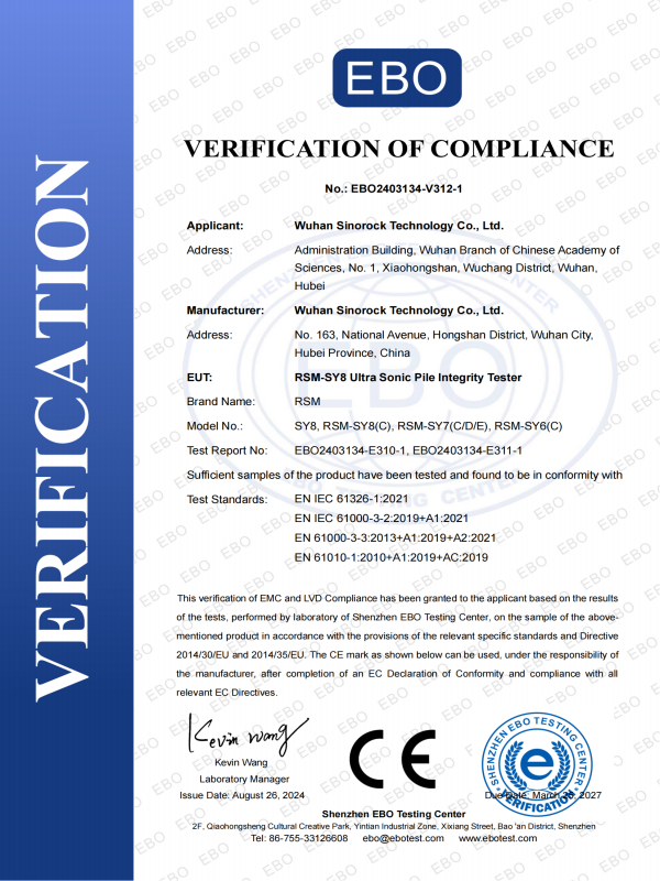 CE Certificate of RSM-SY