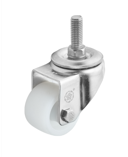 1.5-inch/2-inch threaded stem swivel bracket with PP wheel