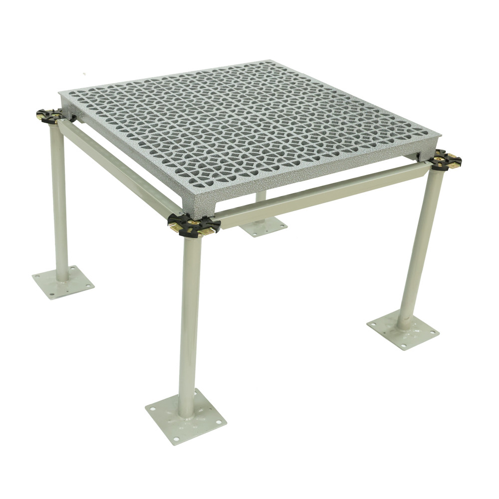Plum shaped aluminum alloy elevated floor (ventilation rate 55%) Plum shaped aluminum alloy elevated floor (ventilation rate 55%)