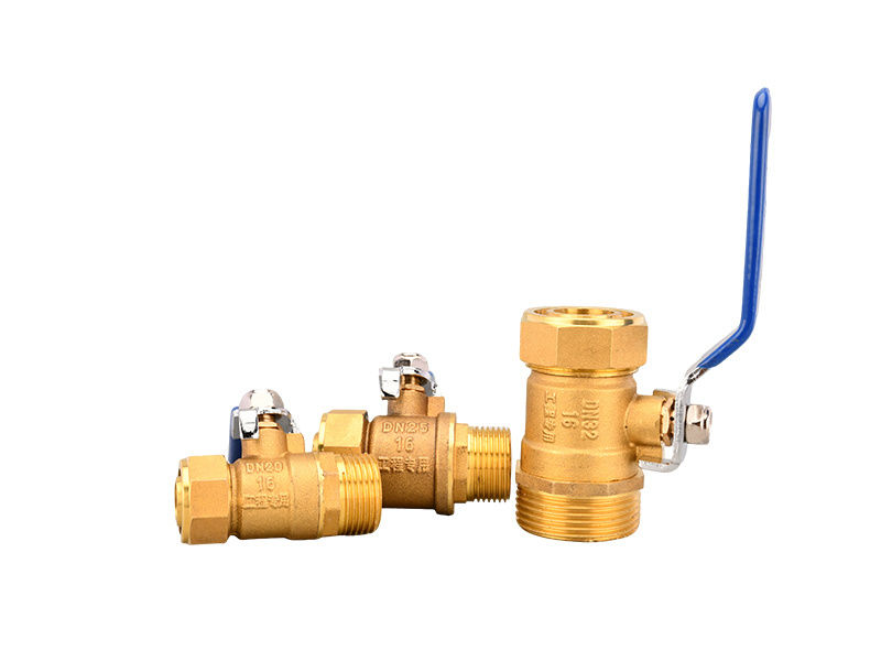 Brass Aluminium-Plastic Tube Ball Valve Outside Wire (Handle)