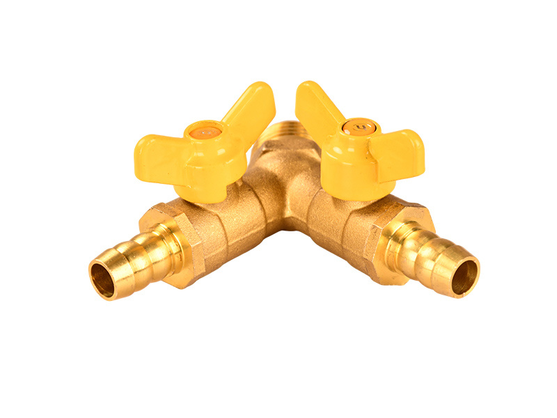 Brass gas double-jointed spout