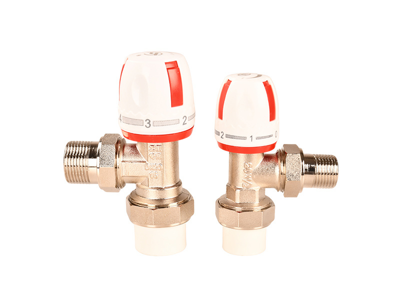Brass PPR angle temperature control valve