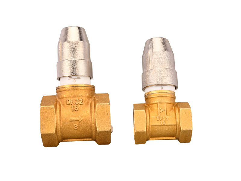 Brass magnetic locking control valve