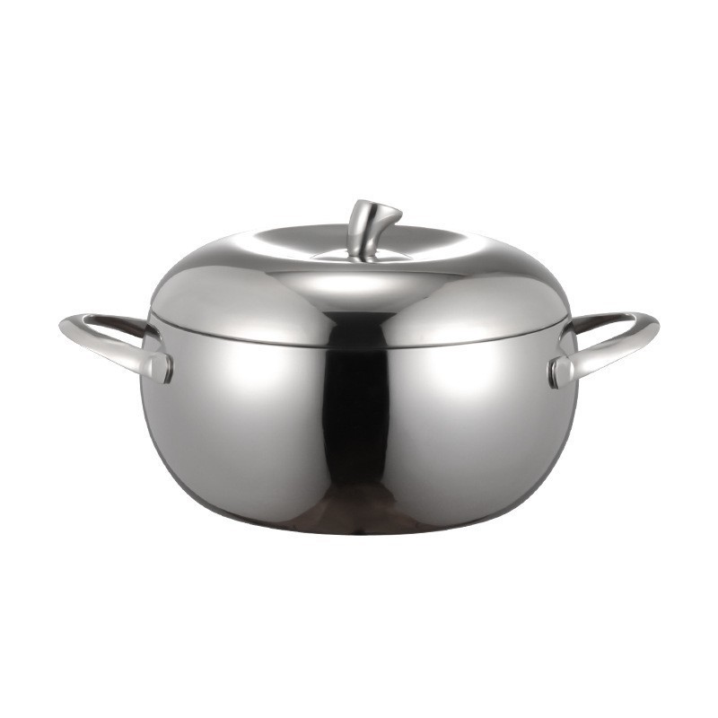 6-Piece set of three-layer steel apple pot