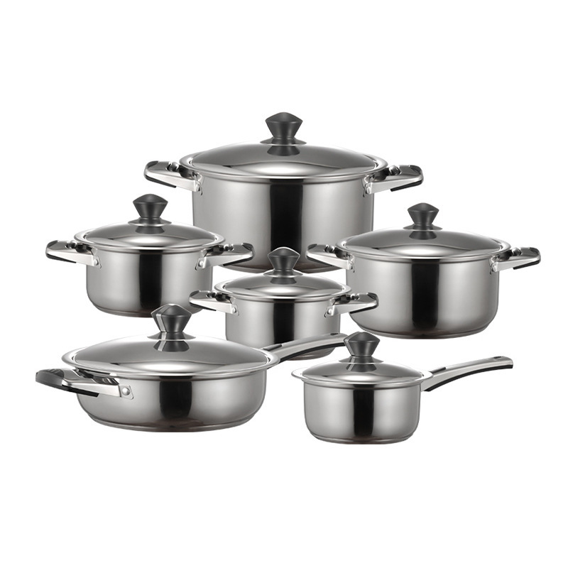 CYCS23413 Wide edge pot set of 12 pieces