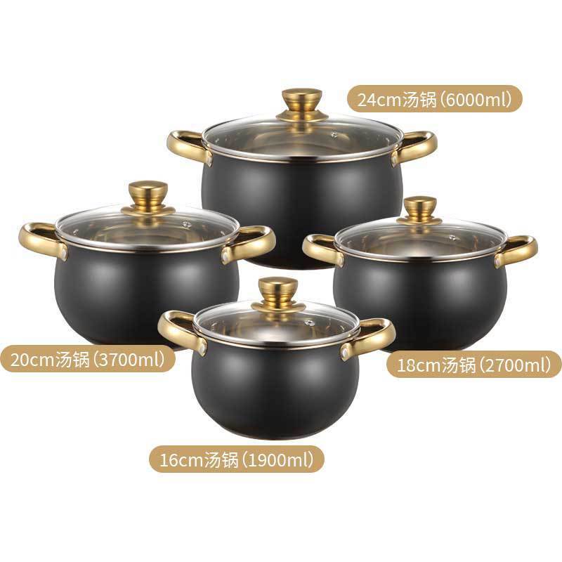 CYCS2348 Gold handle set of 8 pieces