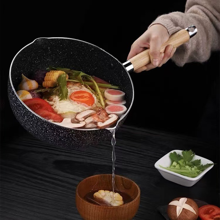 Double-bottomed wheat rice stone snow pan