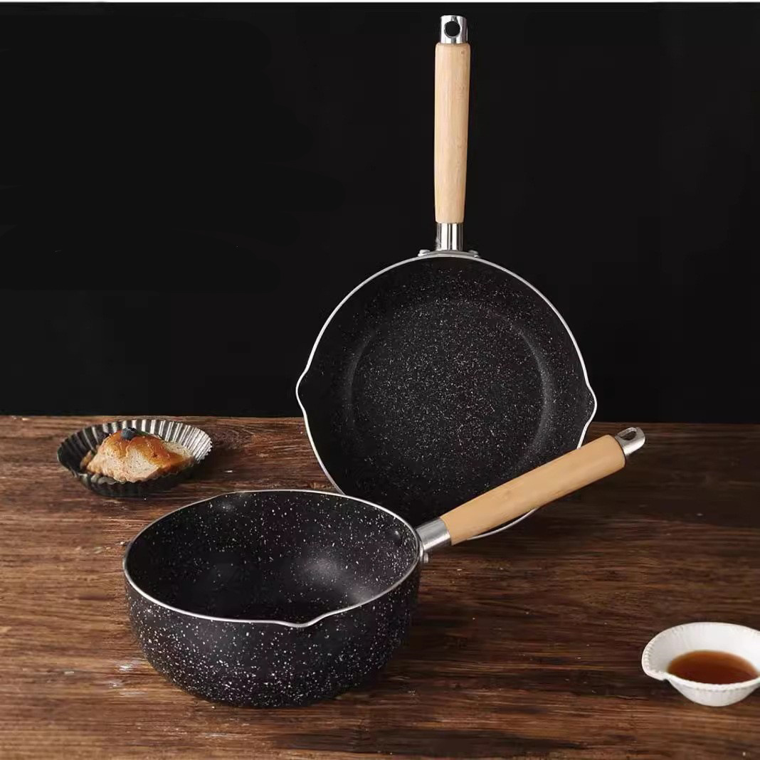 Double-bottomed wheat rice stone snow pan