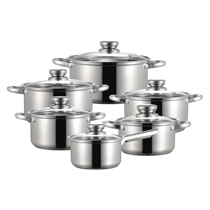 CYCS24012 12 Piece straight pot set