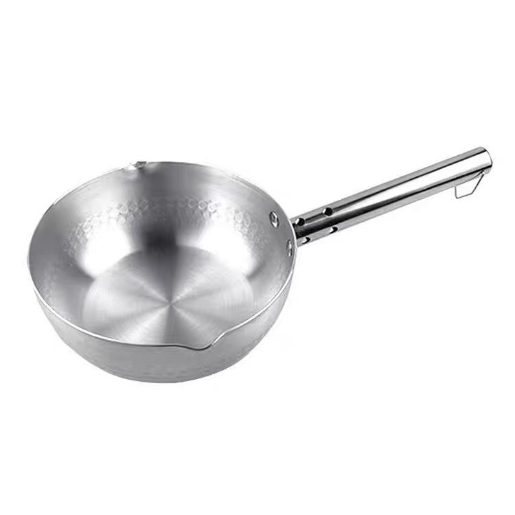 Aluminum pan with steel handle snow pan