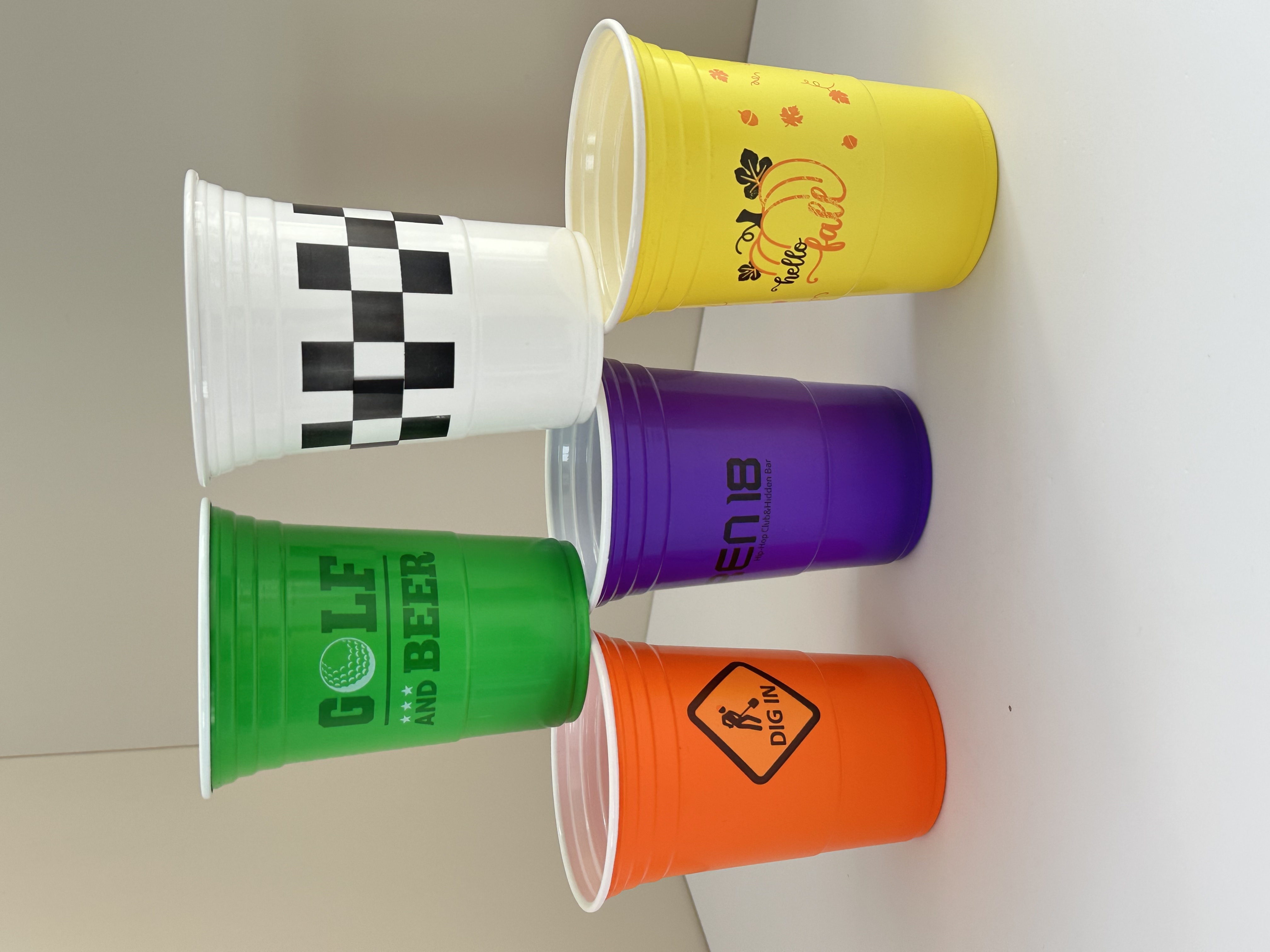 Color printing cup