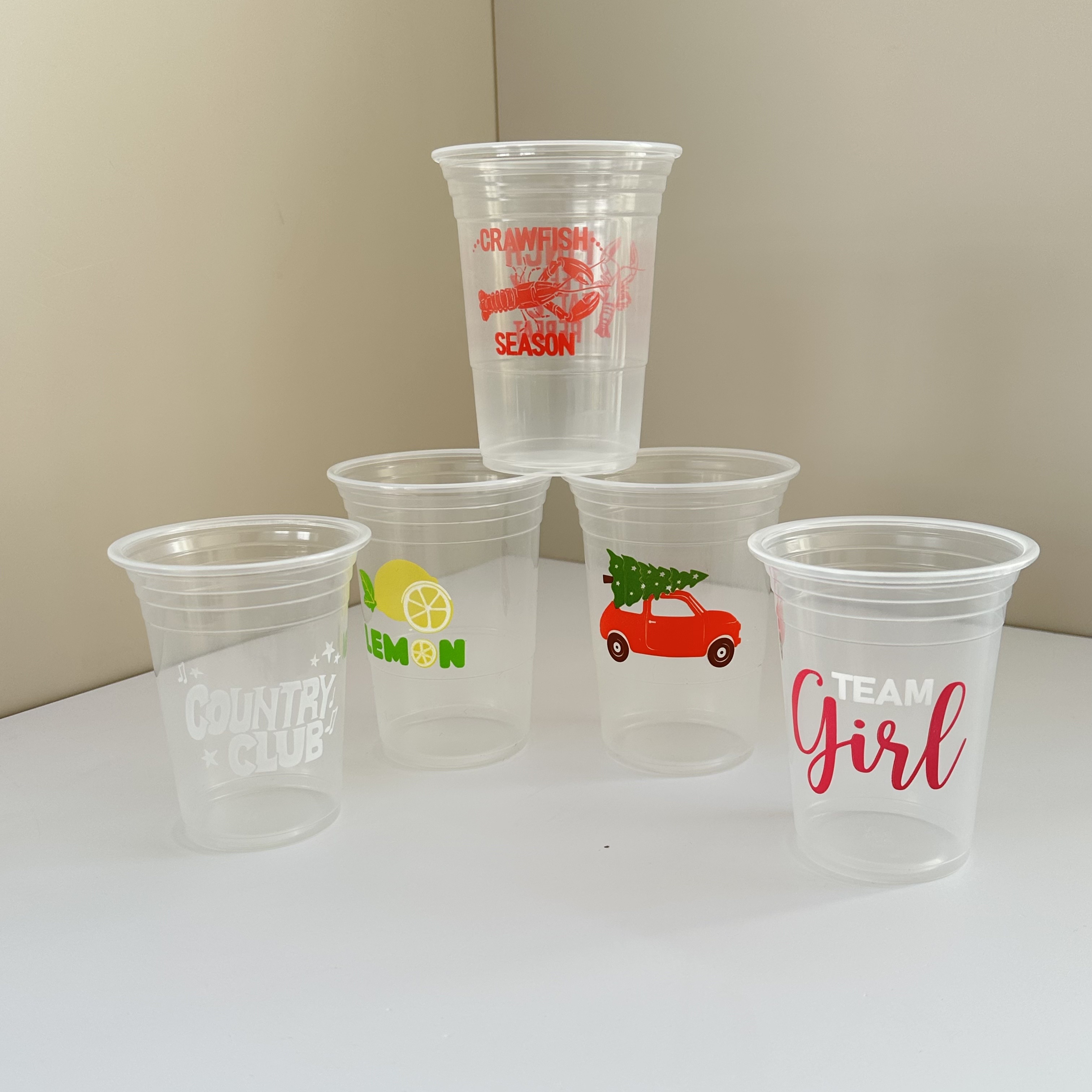 Color printing cup