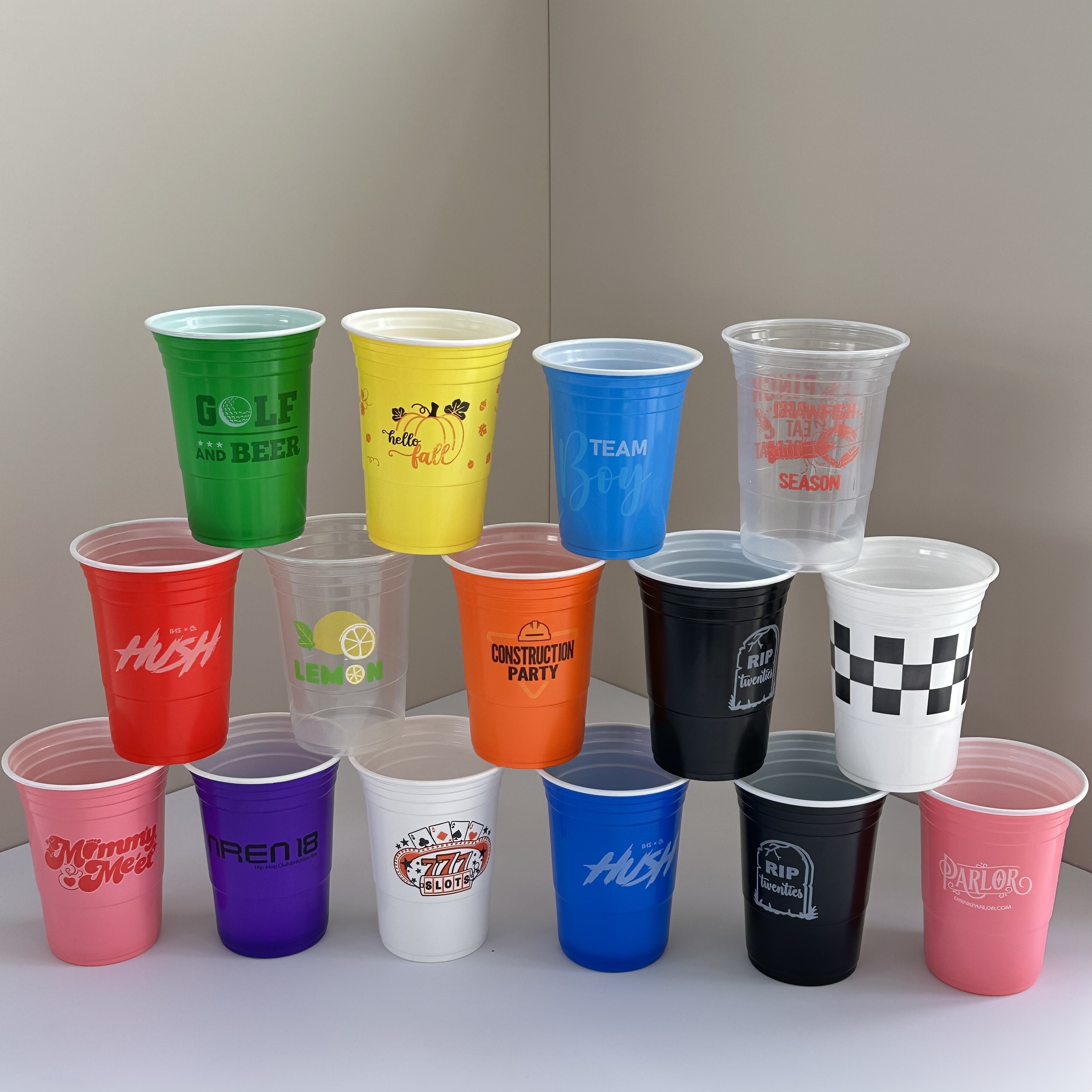 Color printing cup