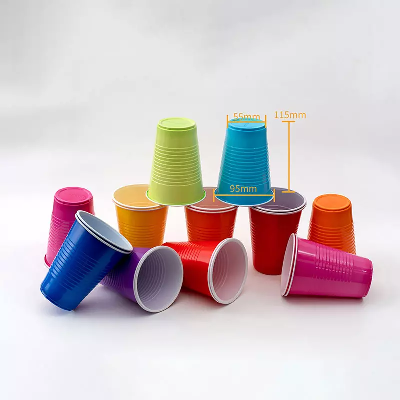 Disposable plastic cups