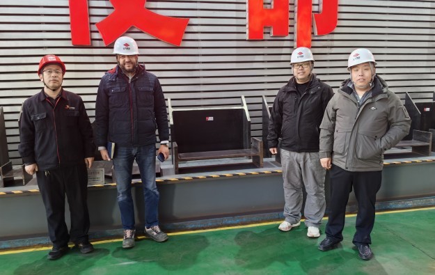Sinosource Group and Egypt NSF Group Visited Shan Steel's Section Steel Production Line and Reached Strategic Cooperation