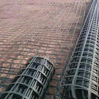 Steel-plastic geogrid
