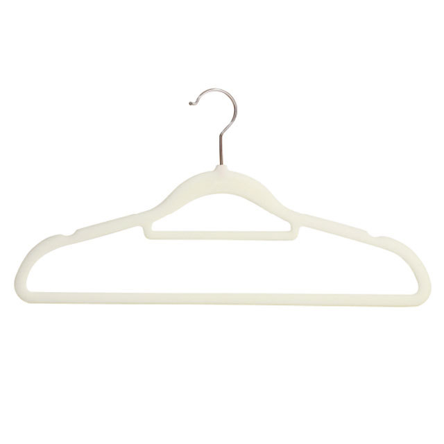 Flocked clothes hanger