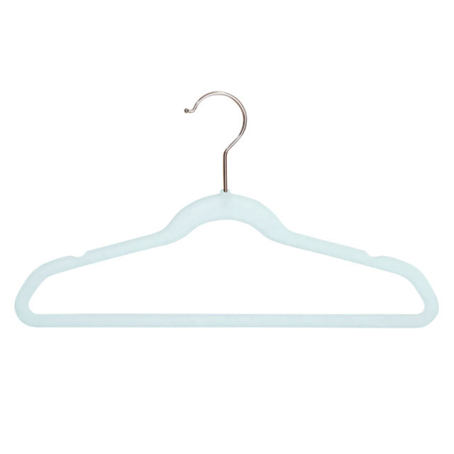 Flocked clothes hanger
