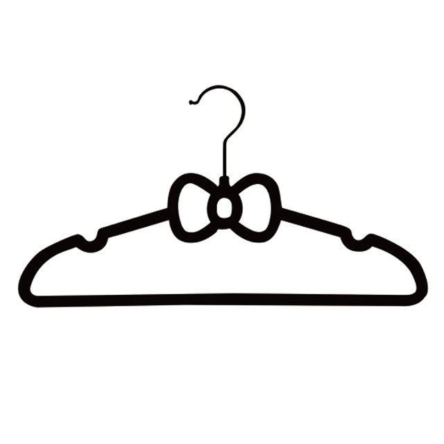 Flocked clothes hanger