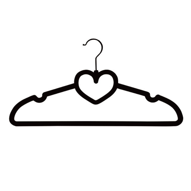 Flocked clothes hanger