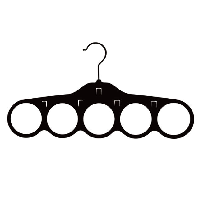 Flocked clothes hanger