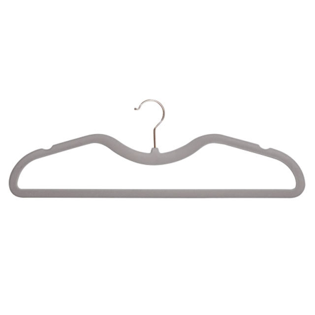Flocked clothes hanger
