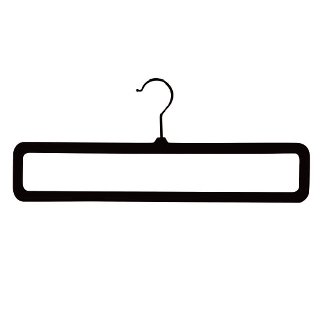 Flocked clothes hanger