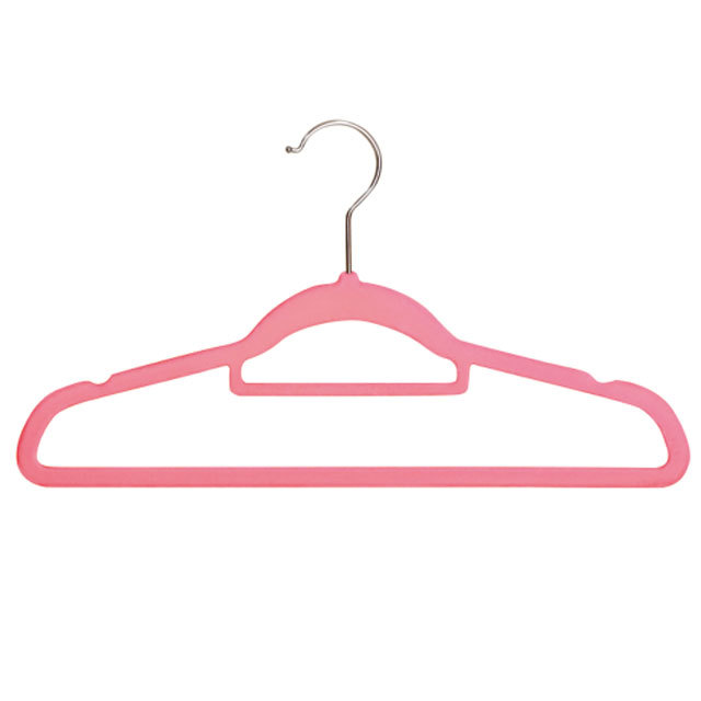Flocked clothes hanger