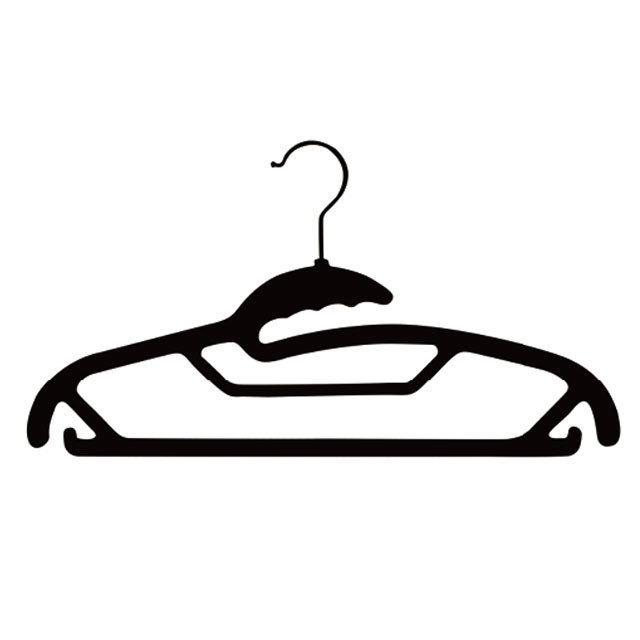 Flocked clothes hanger